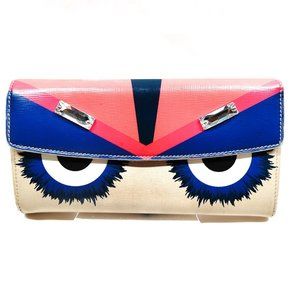 Fendi Monster Long Wallet Multi Color PVC 2255942